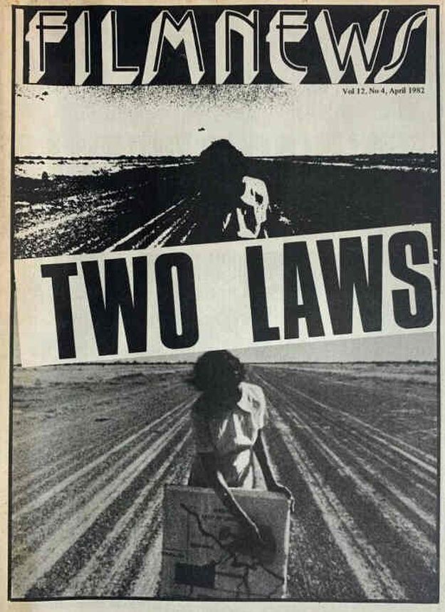 FILM NEWS AUSTRALIA magazine side cover  April 1982