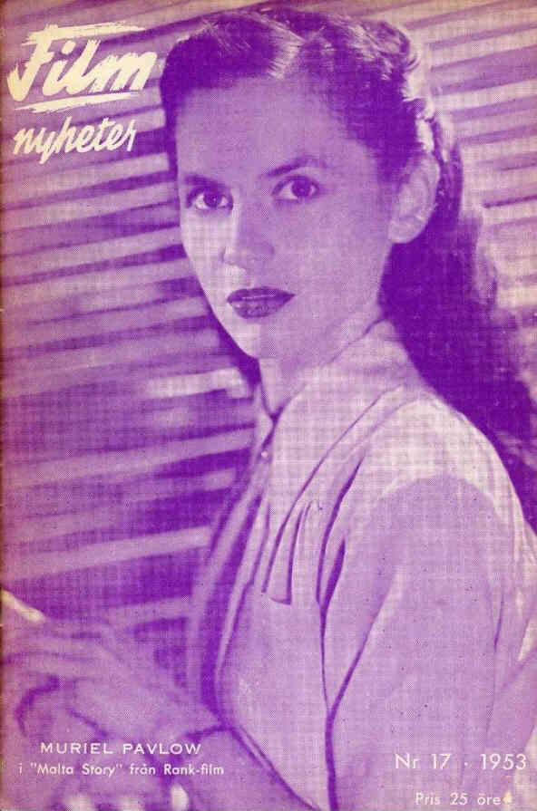 FILMNYHETER magazine side cover Issue 17   1953