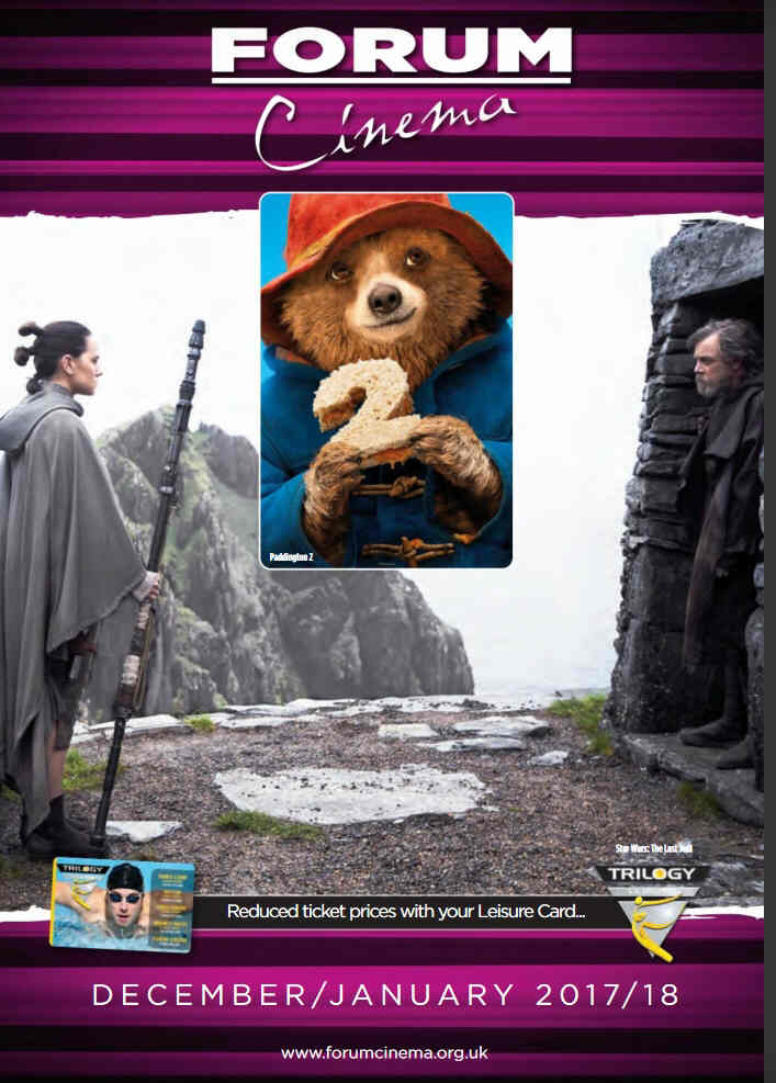 FORUM CINEMA magazine side cover  December/January 2018