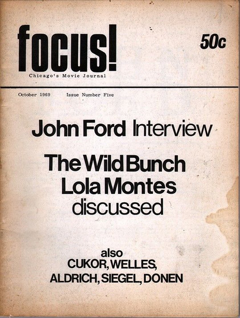 FOCUS! magazine side cover Issue 5  October 1969