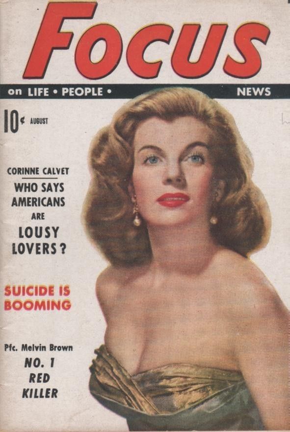 FOCUS (50s) magazine side cover  Vol 1 # 1 August 1951