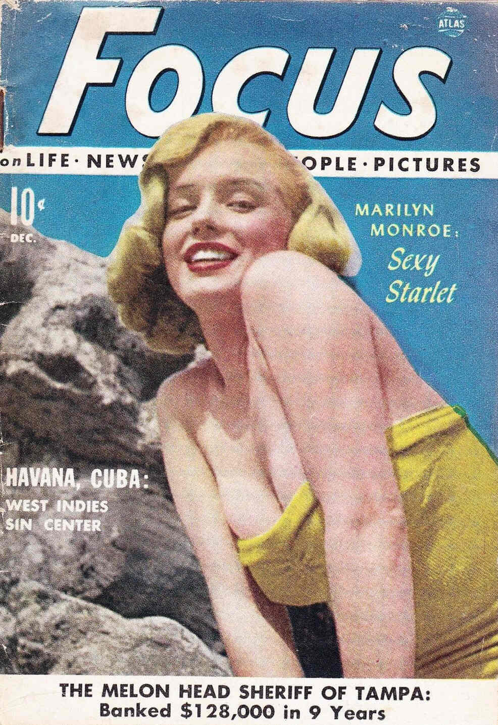 FOCUS (50s) magazine side cover December 1951