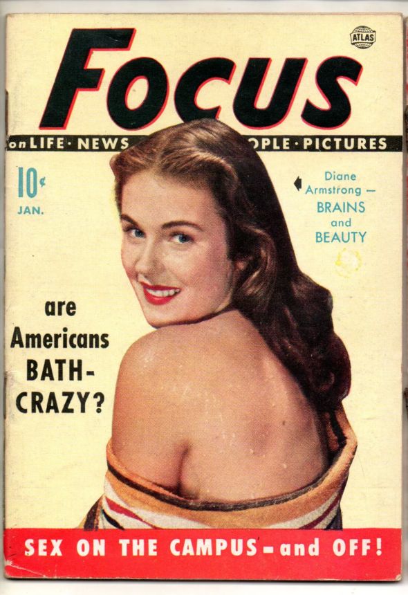FOCUS (50s) magazine side cover  Vol 2 # 1 January 1952