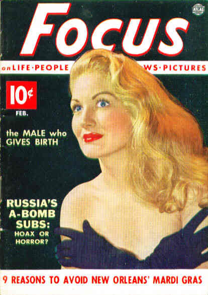 FOCUS (50s) magazine side cover  Vol 2 # 2 February 1952