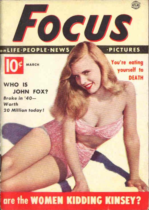 FOCUS (50s) magazine side cover  Vol 2 # 3 March 1952
