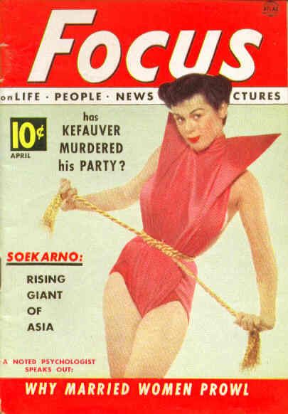 FOCUS (50s) magazine side cover  Vol 2 # 4 April 1952