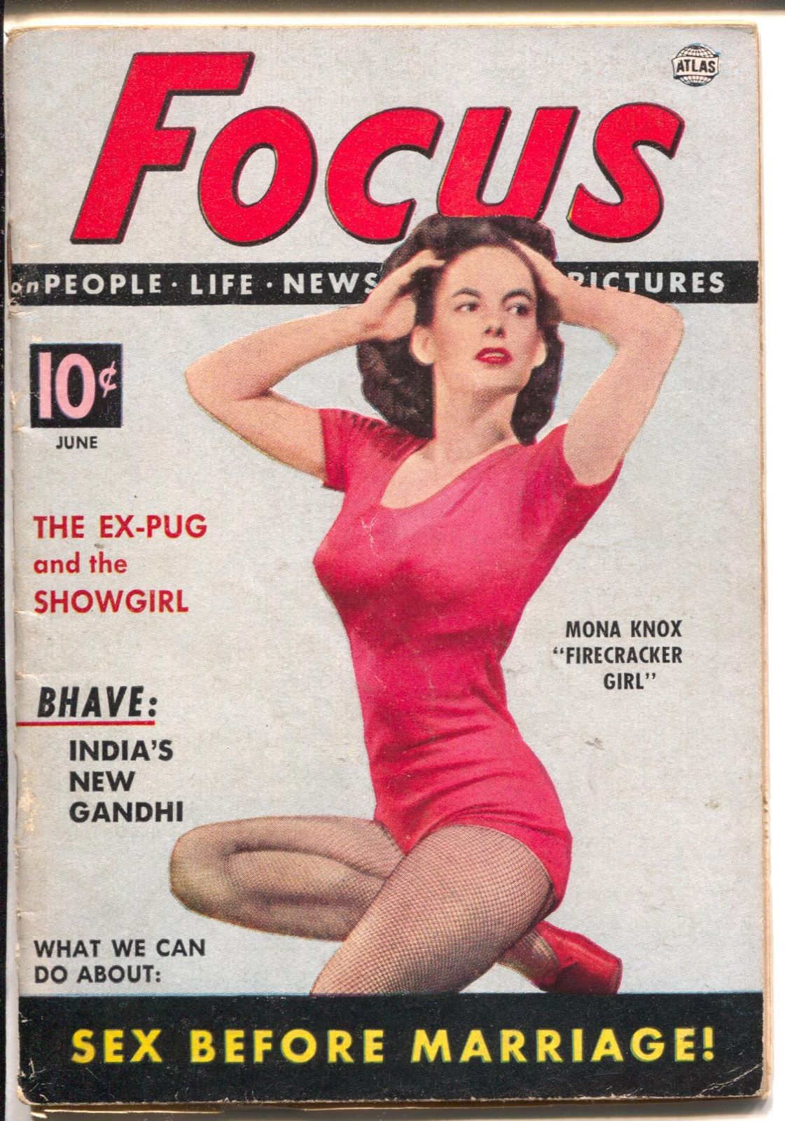 FOCUS (50s) magazine side cover  Vol 2 # 6 June 1952