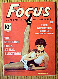 FOCUS (50s) magazine side cover  Vol 2 # 10 October 1952