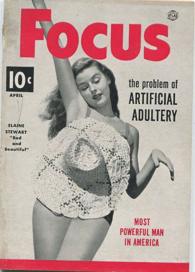 FOCUS (50s) magazine side cover  Vol 3 # 4 April 1953