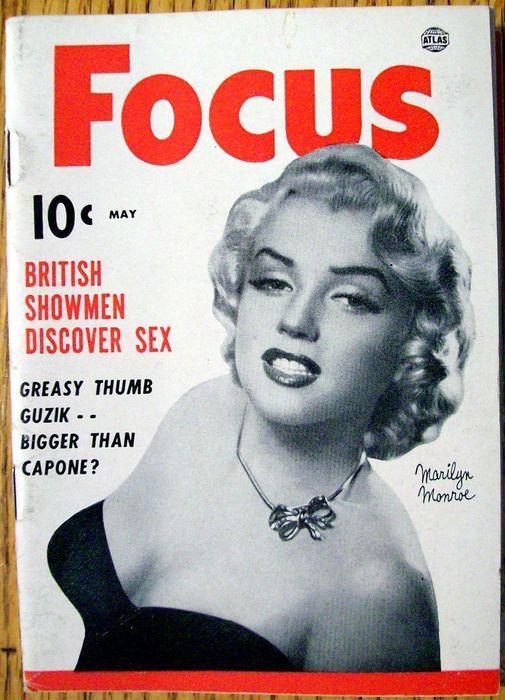 FOCUS (50s) magazine side cover  Vol 3 # 5 May 1953