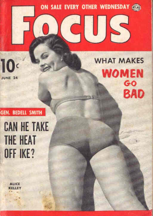 FOCUS (50s) magazine side cover  Vol 3 # 8 24 June 1953
