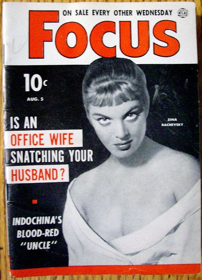 FOCUS (50s) magazine side cover  Vol 3 # 11 5 August 1953