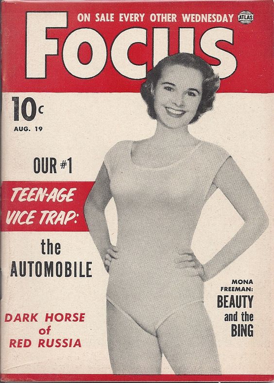 FOCUS (50s) magazine side cover  Vol 3 # 12 19 August 1953