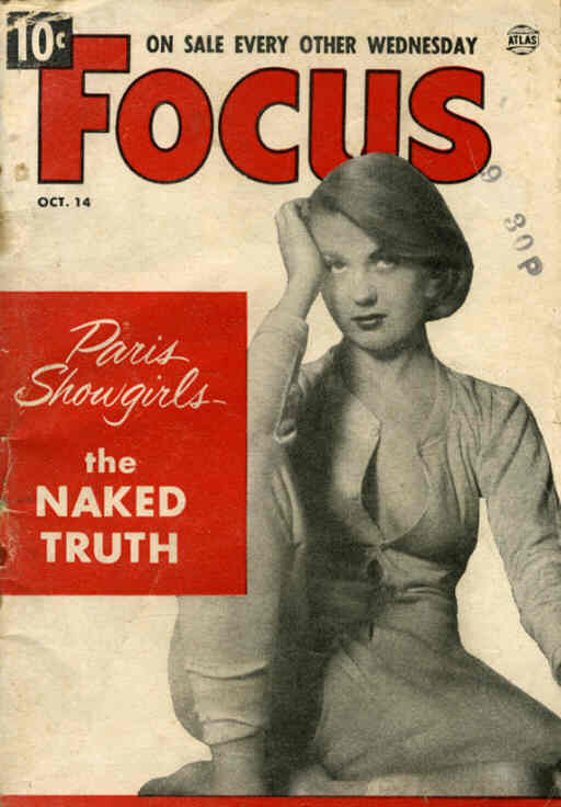 FOCUS (50s) magazine side cover  Vol 3 # 16 14 October 1953