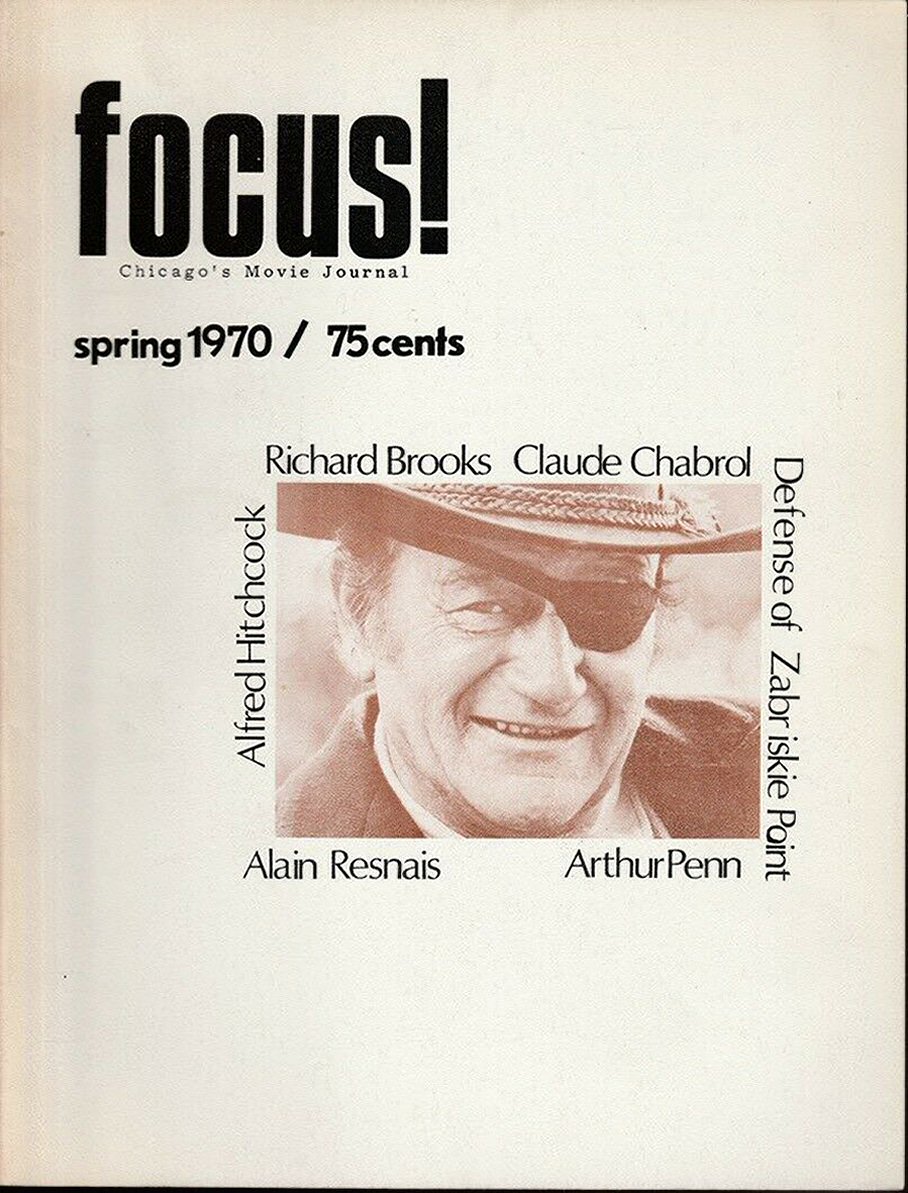 FOCUS! magazine side cover Issue 6 Spring 1970