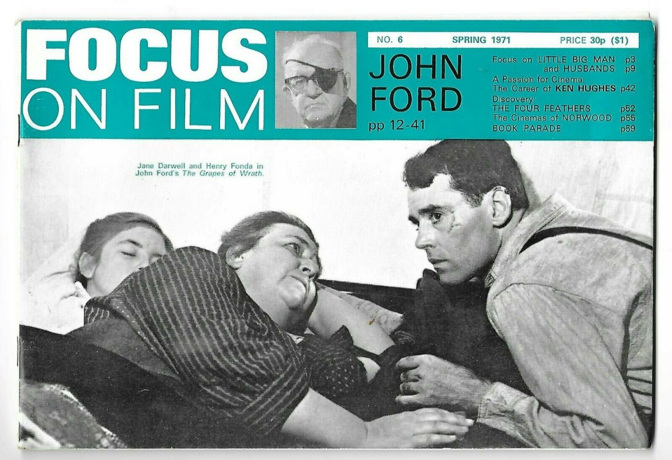 FOCUS ON FILM magazine side cover Issue 6 Spring 1971