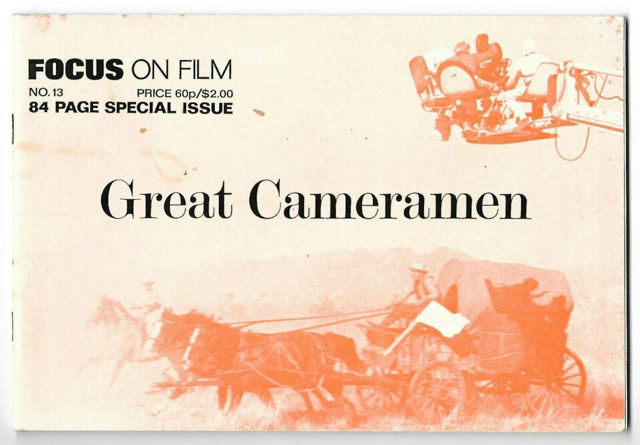 FOCUS ON FILM magazine side cover Issue 13  1973