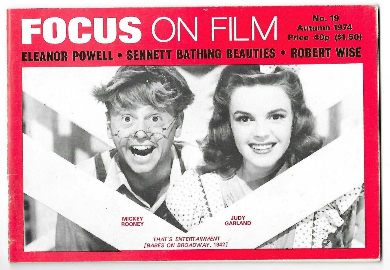 FOCUS ON FILM magazine side cover Issue 19 Autumn 1974