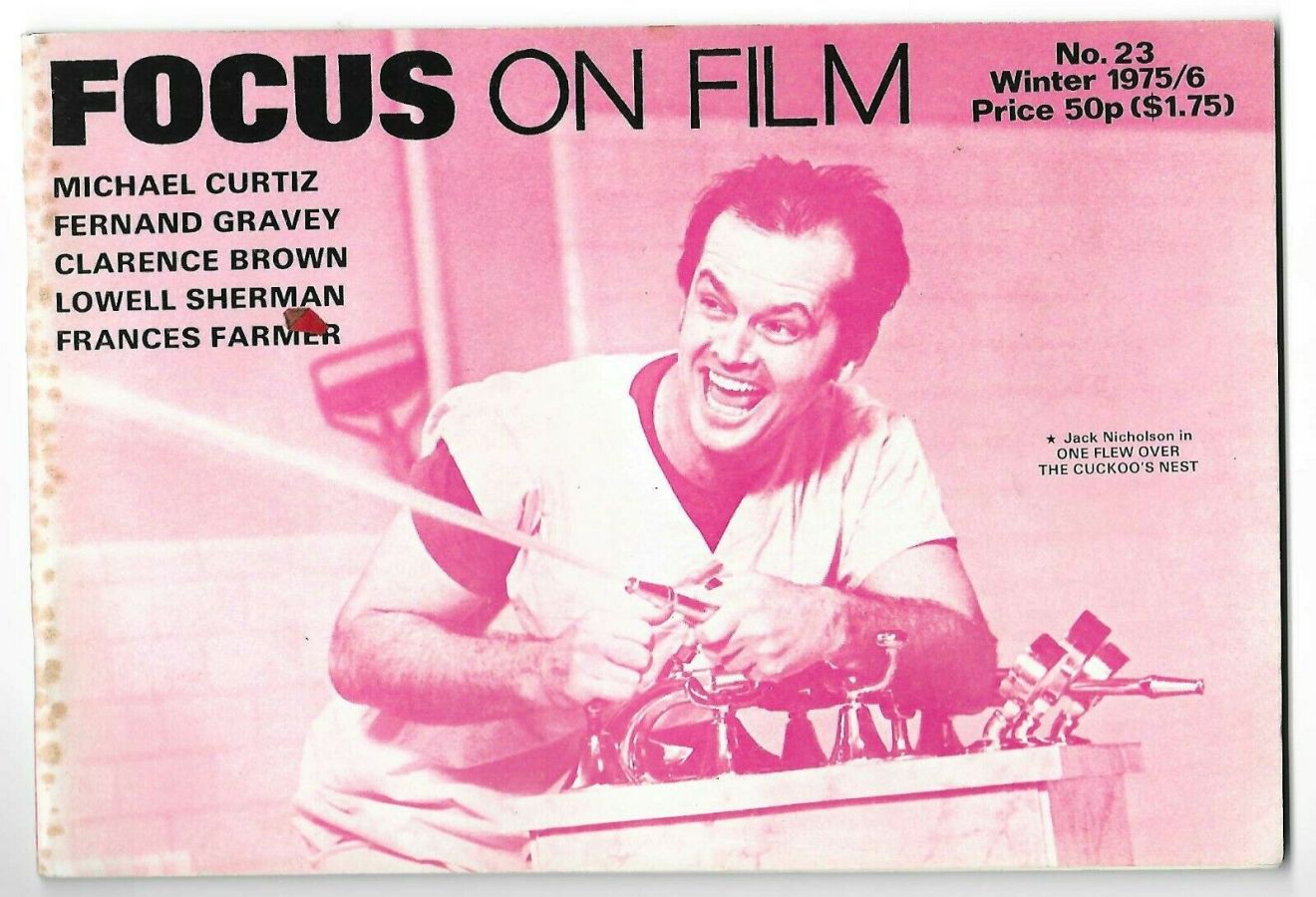 FOCUS ON FILM magazine side cover Issue 23 Winter 1975