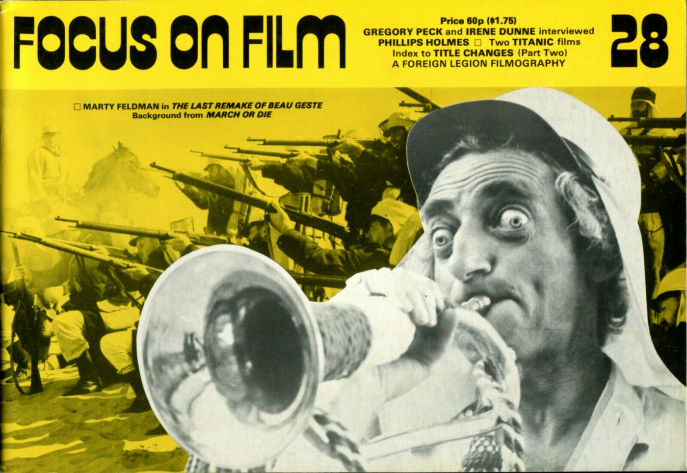 FOCUS ON FILM magazine side cover Issue 28  1977