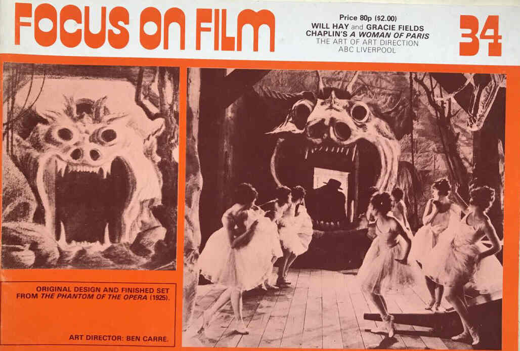 FOCUS ON FILM magazine side cover Issue 34 December 1979