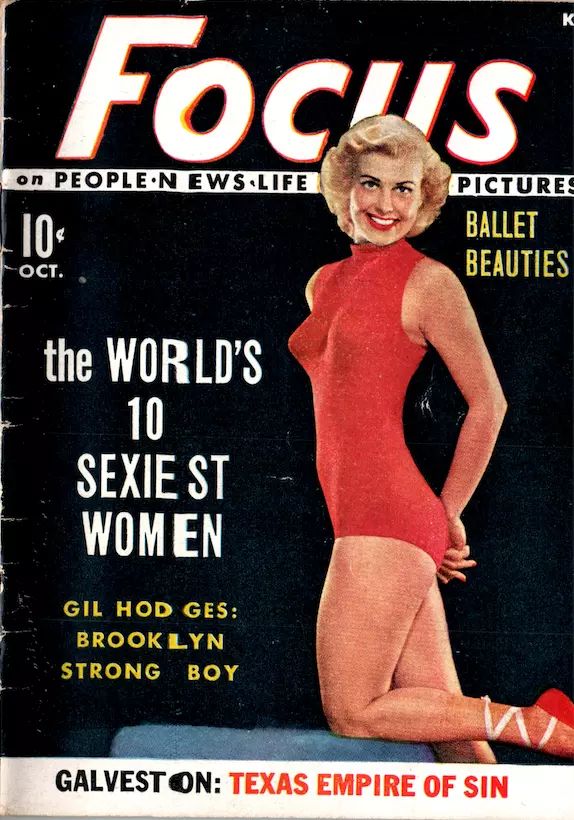 FOCUS (50s) magazine side cover  Vol 1 # 3  October 1951