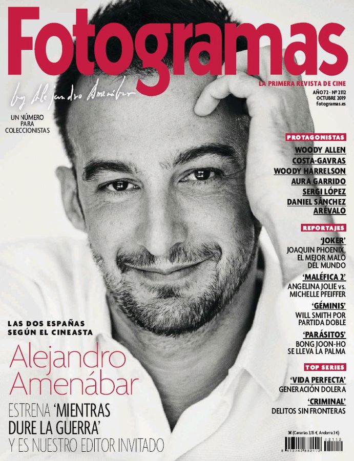 FOTOGRAMAS magazine side cover Issue 2112  October 2019