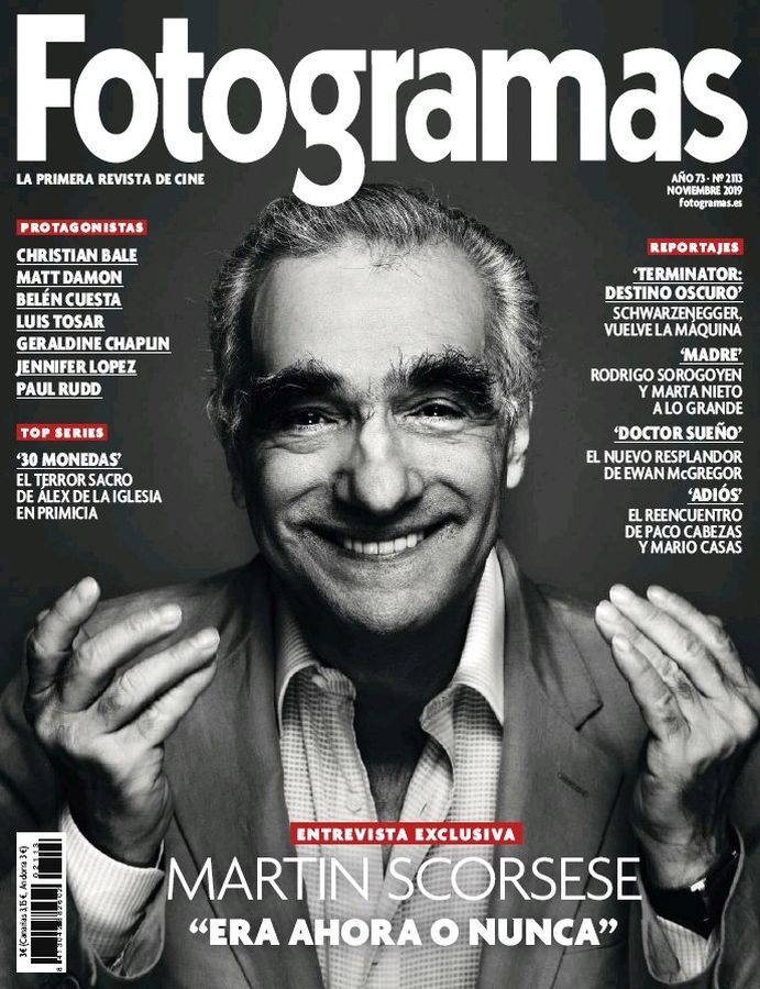 FOTOGRAMAS magazine side cover Issue 2113  November 2019