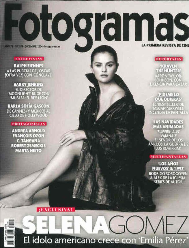 FOTOGRAMAS magazine side cover Issue 2174  December 2024