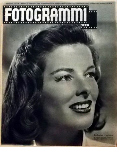 FOTOGRAMMI magazine side cover Issue 40 12 October 1948