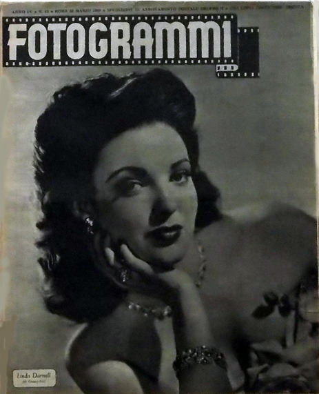 FOTOGRAMMI magazine side cover Issue 12 22 March 1949