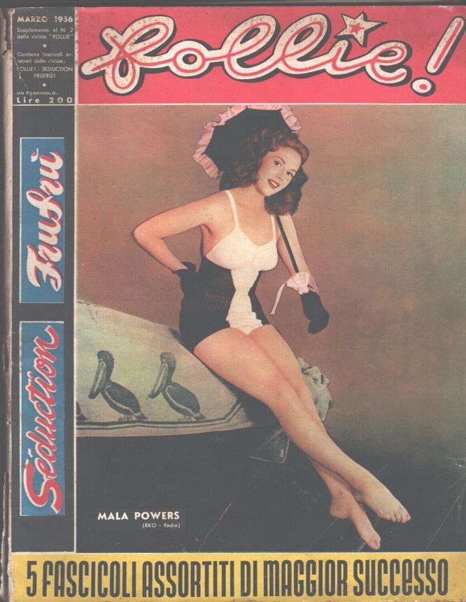 FOLLIE! magazine side cover  March 1956