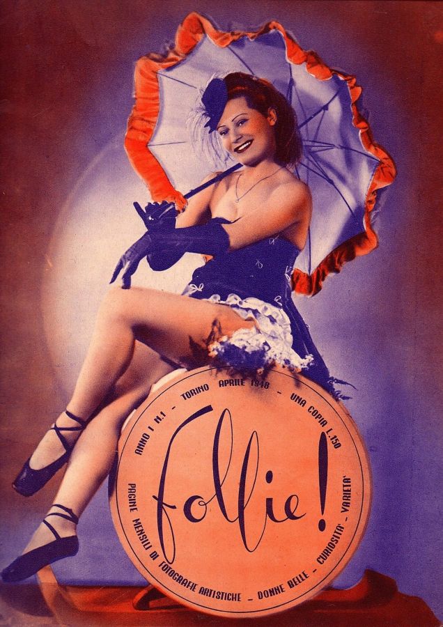 FOLLIE! magazine side cover Issue 1  April 1948