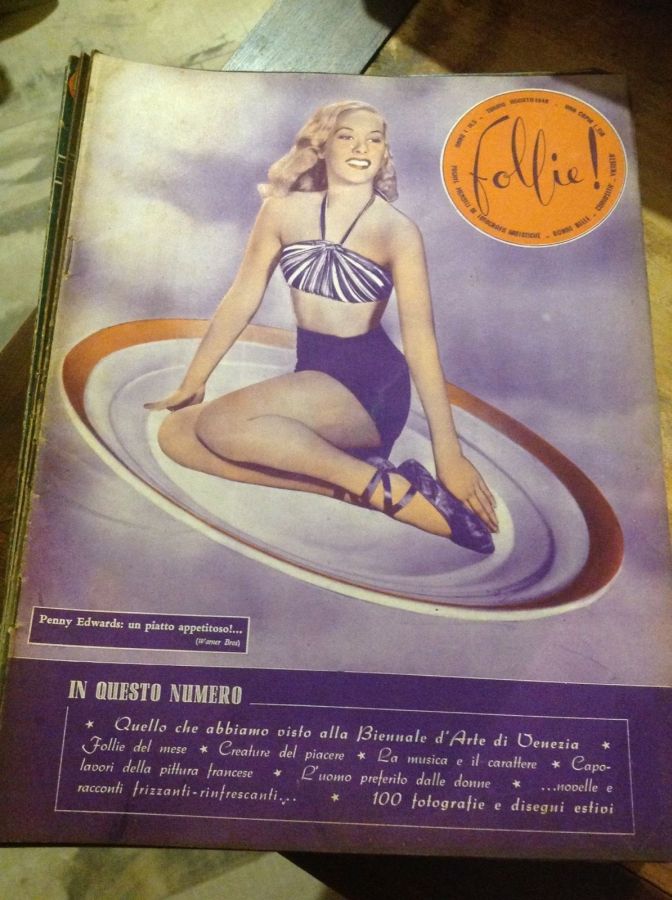 FOLLIE! magazine side cover Issue 5  August 1948