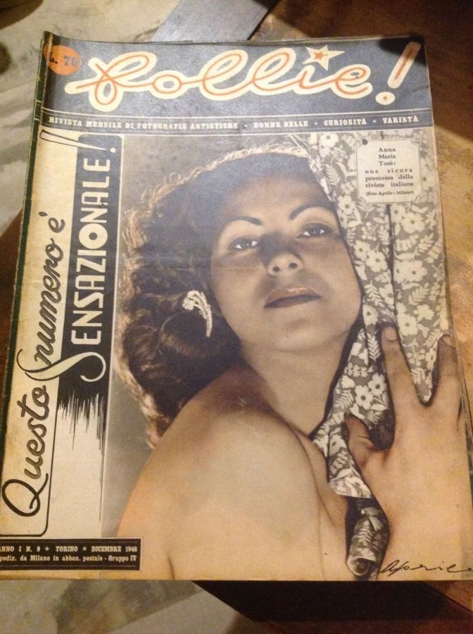 FOLLIE! magazine side cover Issue 9  December 1948
