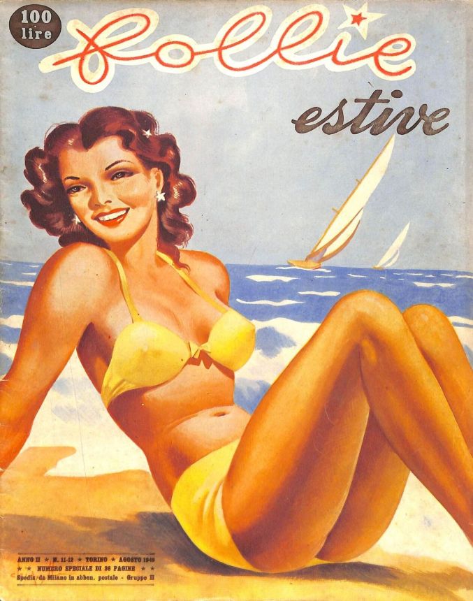 FOLLIE! magazine side cover Issue 11-12  August 1949