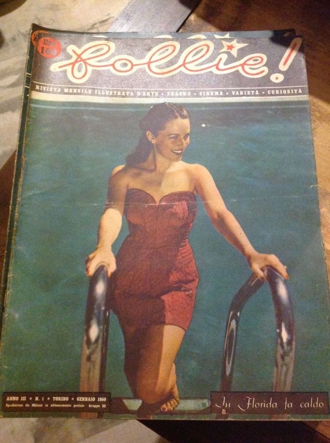 FOLLIE! magazine side cover Issue 1  January 1950