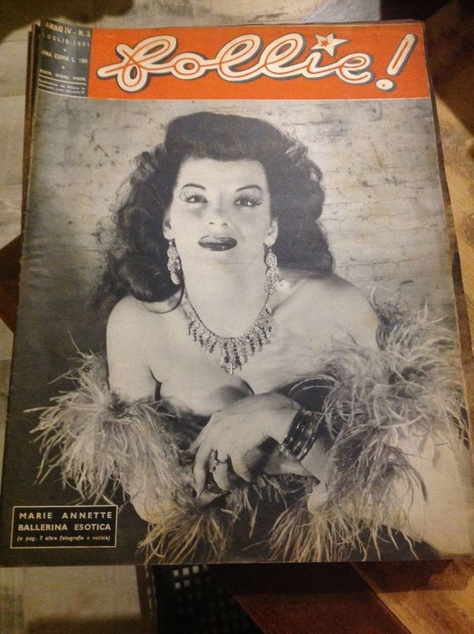 FOLLIE! magazine side cover Issue 3  July 1951