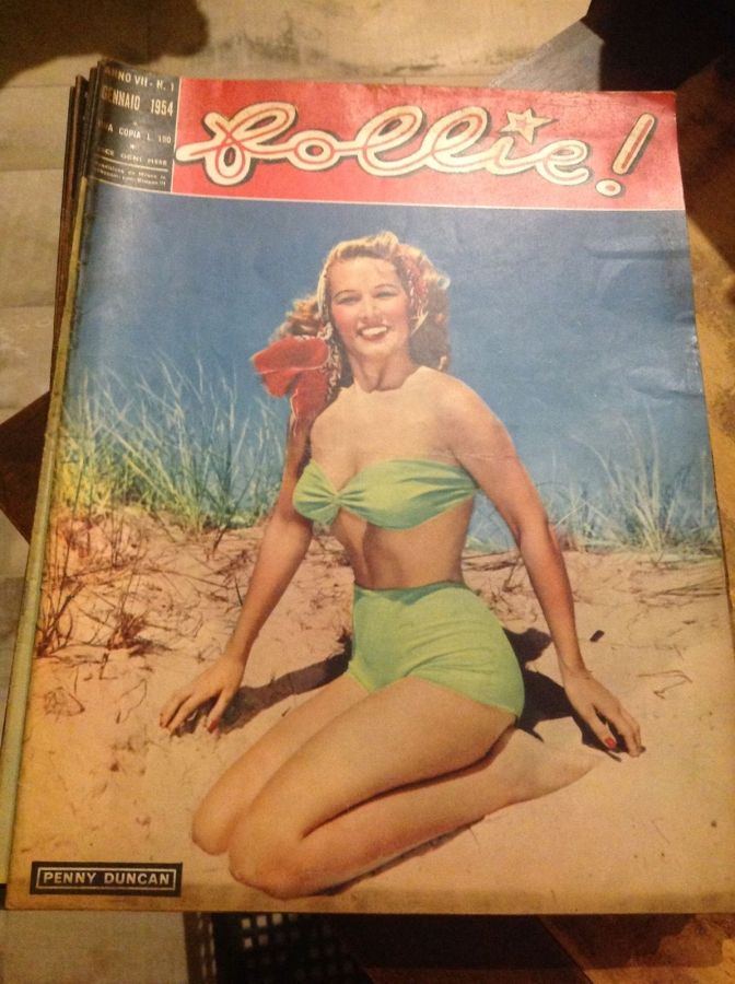 FOLLIE! magazine side cover Issue 1  January 1954