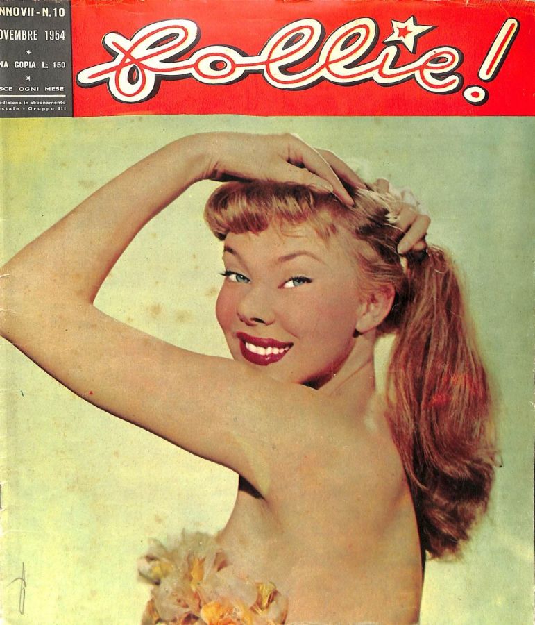 FOLLIE! magazine side cover Issue 10  November 1954