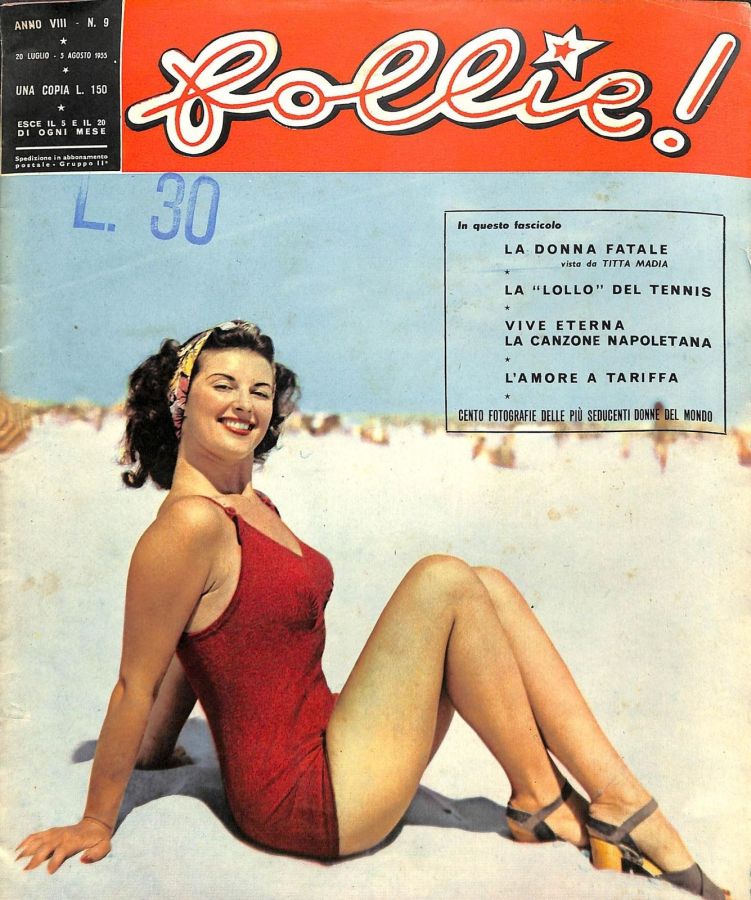 FOLLIE! magazine side cover Issue 9  July/August 1955