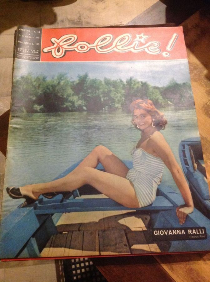FOLLIE! magazine side cover Issue 10  August 1955