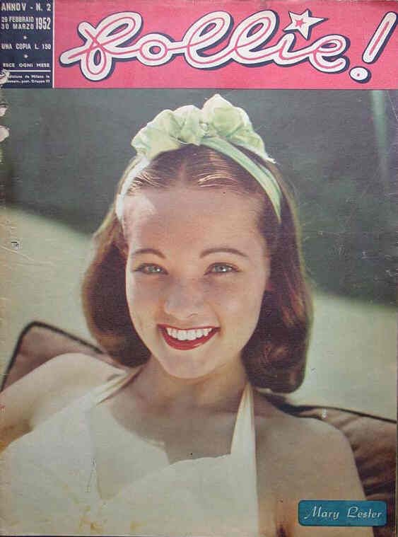 FOLLIE! magazine side cover Issue 2 29 February - 30 March 1952