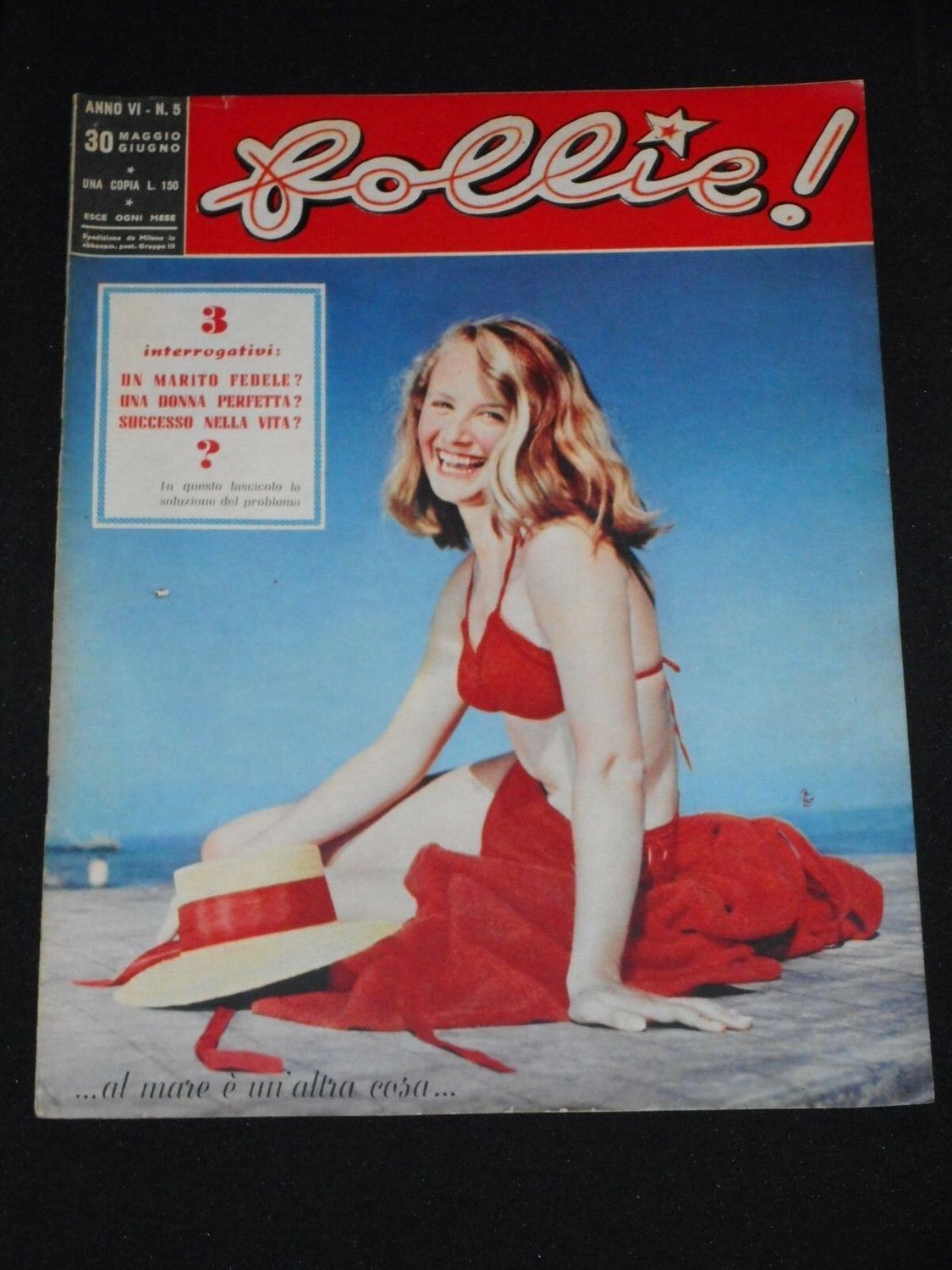 FOLLIE! magazine side cover May 1953