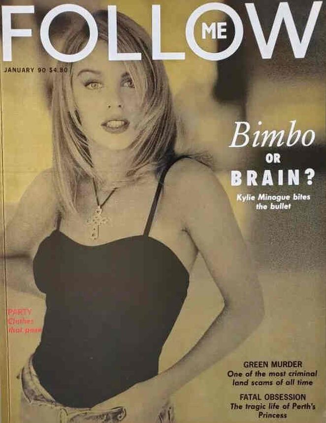 FOLLOW ME  magazine side cover  January 1990