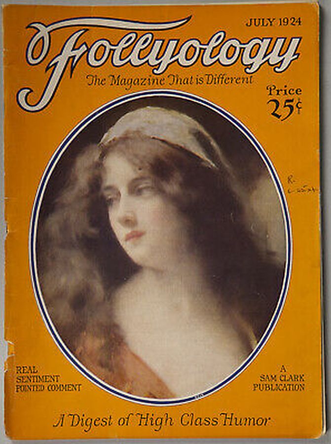 FOLLYOLOGY magazine side cover  July 1924