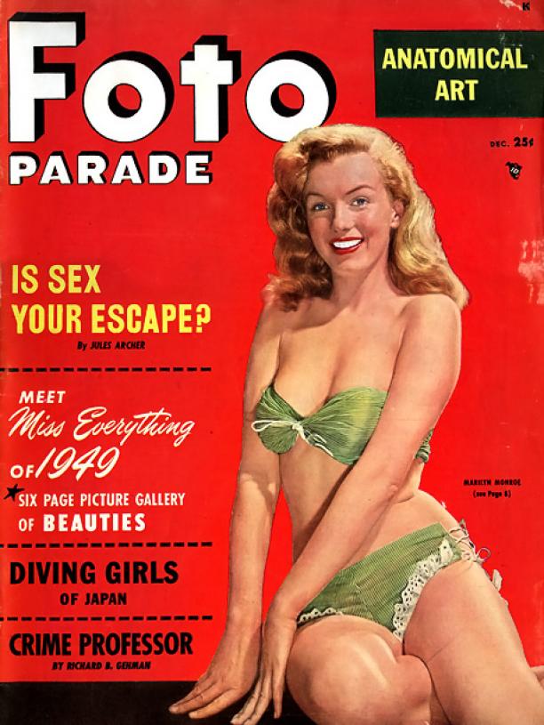FOTO PARADE magazine side cover Issue 1  Vol 1 # 1 December 1949