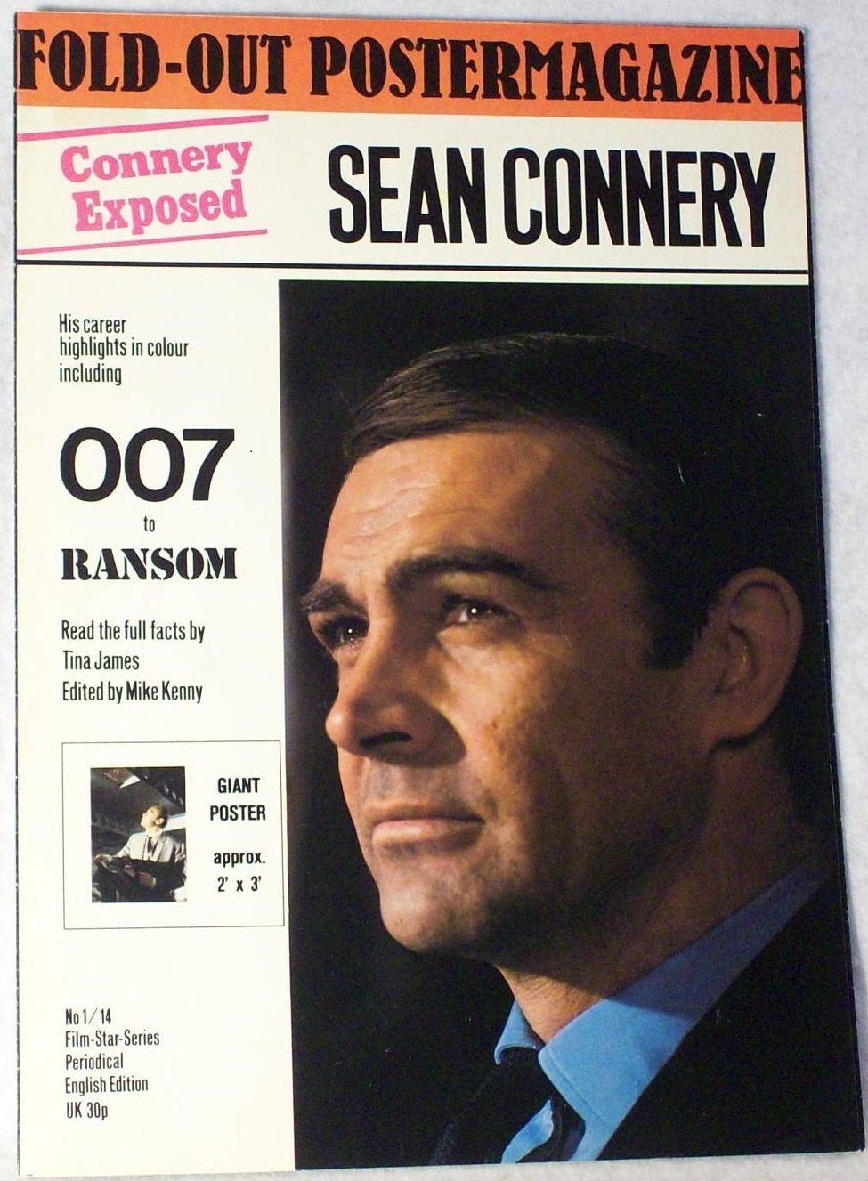 FOLD-OUT POSTERMAGAZINE magazine side cover Issue 14  Vol 1 No 14   1974