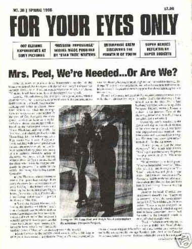 FOR YOUR EYES ONLY magazine side cover Issue 38 Spring 1998