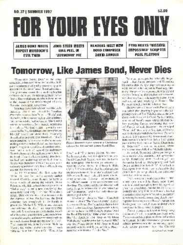 FOR YOUR EYES ONLY magazine side cover Issue 37 Summer 1997